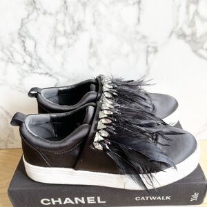 Sam Edelman slip on embellished sneakers